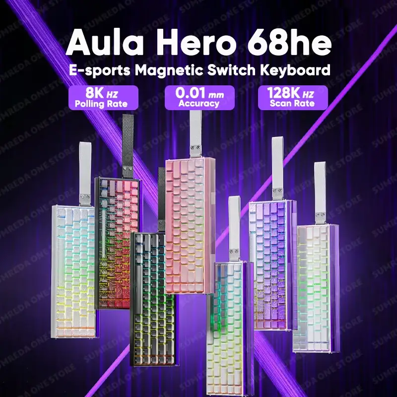 AULA HERO 68HE Hall Effect Magnetic Switch Gaming Keyboard